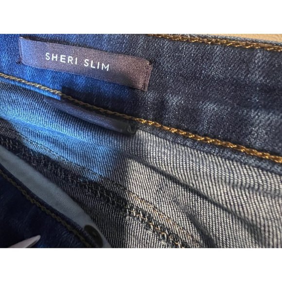 NYDJ Sheri Slim dark was Jeans 8P - Picture 6 of 9